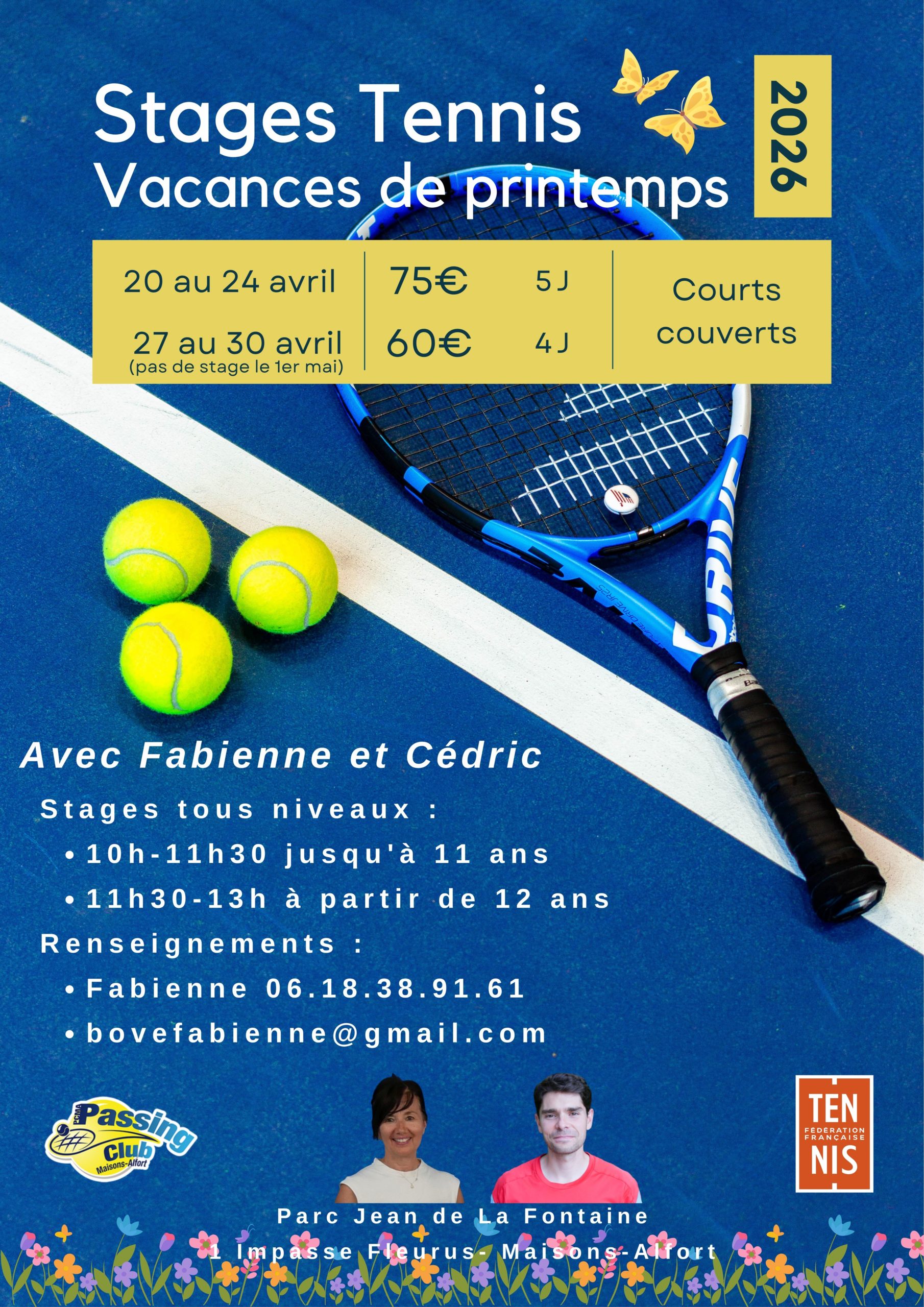 Stages Printemps 2026